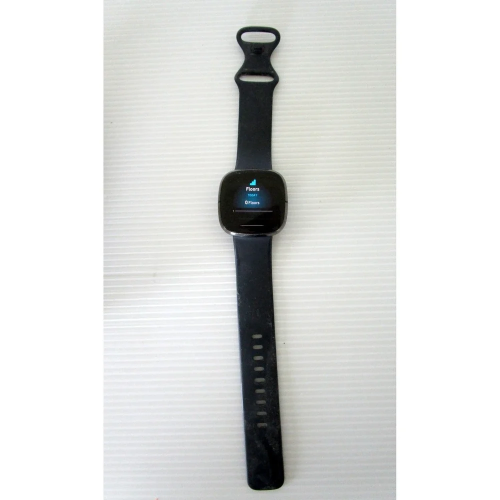 Fitbit Sense Activity Tracker Smartwatch Carbon/Graphite Black Health Care